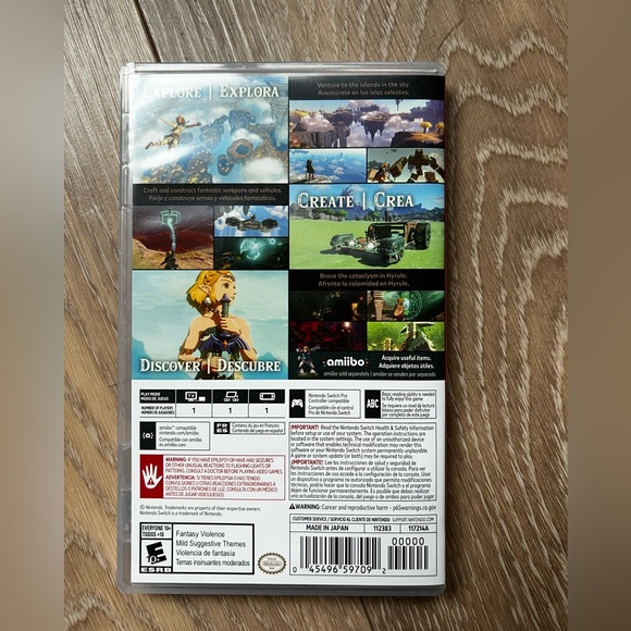 Nintendo Switch Game - Legend of Zelda - Tears of the Kingdom - Picture 2 of 2